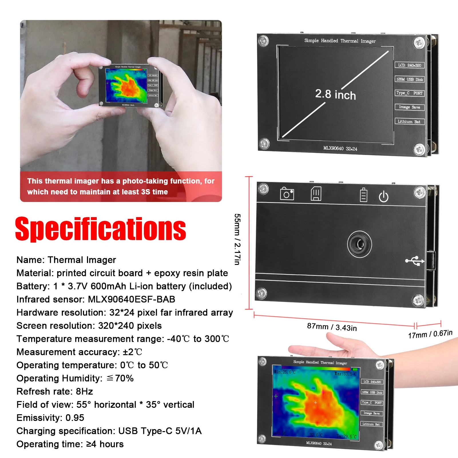 Kamera termowizyjna 32*24 -40° – Thermal Imaging Camera Pcb Repair recenzja i cena